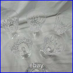 Waterford Ireland Crystal LISMORE 6-7/8 WINE WATER GOBLETS GLASSES Set of 6