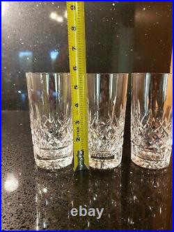 Waterford Ireland Crystal LISMORE Highball Glasses Set of 4
