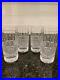 Waterford Irish Lace Highball Glass Vertical Criss Cross Cuts 5-5/8 set/4