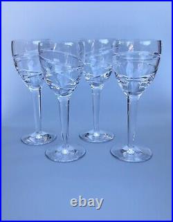 Waterford Jasper Conran Crystal Glass Aura Goblet Set Of 4