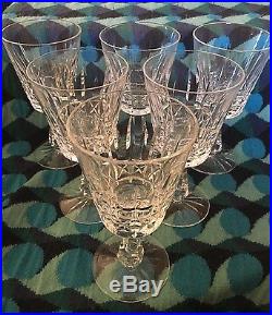 Waterford KYLEMORE Crystal 6-3/4 Water Glasses Set Of Six (6)