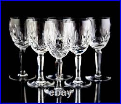 Waterford Kildare White Wine Glasses Set of 6 Elegant Vintage Crystal Signed Waterford Kildare White Wine Glasses Set of 6 Elegant Vintage Crystal Signed