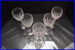 Waterford LAURENT SET OF 5 Water Goblets Glasses Stemware 7.75 Tall