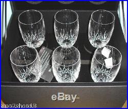 Waterford LISMORE ESSENCE Iced Beverage Set of 6 Glasses Deluxe Gift Box New