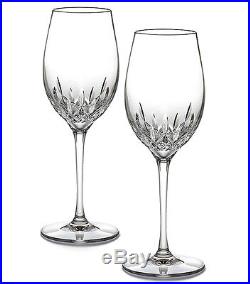 Waterford LISMORE ESSENCE White Wine SET/2 Crystal Glasses 143782 New In Box