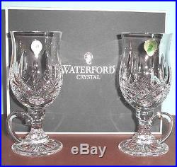 Waterford LISMORE Irish Coffee Mugs SET/2 Crystal Glasses #108068 New