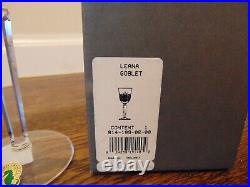 Waterford Leana Wine Clear Cristal Goblet Set Of 6 New