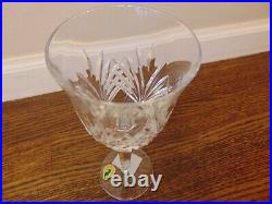 Waterford Leana Wine Clear Cristal Goblet Set Of 6 New