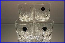 Waterford Lismore 9 oz Old Fashion Tumblers set of 4 New in Box Mint