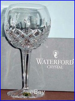 Waterford Lismore Balloon Wine Crystal Glasses Set of 2 6233181700 New In Box