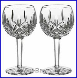 Waterford Lismore Balloon Wine Glasses Set of 2 #156516 New In Box