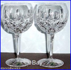 Waterford Lismore Balloon Wine Set of 2 Crystal Glasses #6233181700 New In Box