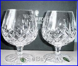 Waterford Lismore Brandy Balloon Set of 2 Crystal Glasses 6223182620 New