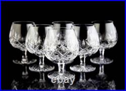 Waterford Lismore Brandy Snifter Glasses Set of 6 Elegant Vintage Barware Signed