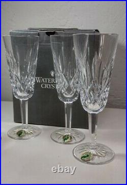 Waterford Lismore Champagne Flutes Set of 4 Original Box