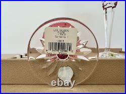 Waterford Lismore Crimson Red Champagne Toasting Flute 6 oz Set of 2 BNIB
