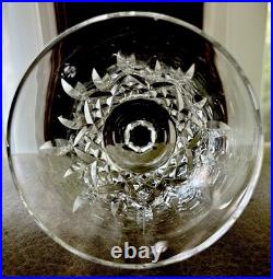 Waterford Lismore Crystal Clear 8oz Water / Wine Goblets 6-7/8 Tall Set of 6