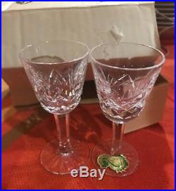 Waterford Lismore Crystal Cordial/Liqueur Glasses Marked Set of 6 NOS