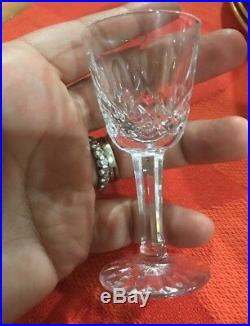 Waterford Lismore Crystal Cordial/Liqueur Glasses Marked Set of 6 NOS