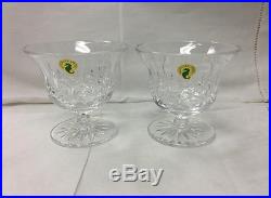 Waterford Lismore Crystal Footed Bowls (set Of 2) New In Box / Made In Poland