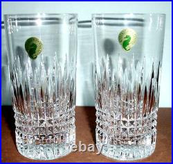 Waterford Lismore Diamond Highball SET/2 Glasses 12-oz 156748 New In Box