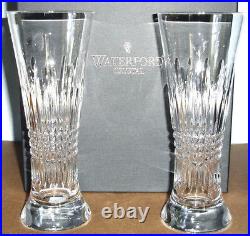 Waterford Lismore Diamond Pilsner Beer Set Of 2 Glasses 165030 New In Box