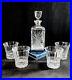 Waterford Lismore Diamond-Style Whiskey Decanter & 4 DOF Tumblers