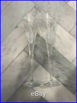 Waterford Lismore Diamond Toasting Flute Set of 2, New in Box FAST SHIP