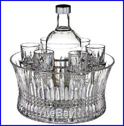 Waterford Lismore Diamond Vodka Set Chill Bowl & 6 Shot Glasses 156508 NEW