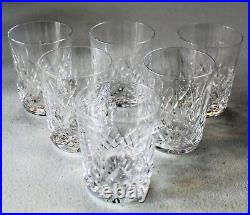 Waterford Lismore Fine Crystal Set Of Six 3.5 Inch Tumblers