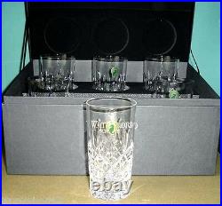 Waterford Lismore Hiball Highball Set of 6 Glasses 156438 Deluxe Gift Boxed NEW