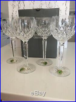 Waterford Lismore Hock Wine Glasses-Set Of 4-NIB
