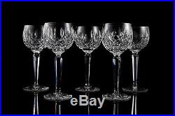 Waterford Lismore Lead Cut Crystal Wine Hock Glasses, Set of (5)