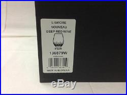 Waterford Lismore Nouveau Stemless Deep Red Wine (set Of 2) 5 1/4 Crystal