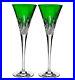 Waterford Lismore Pops Emerald Green Toasting Flutes Set of 2 #40019533 New