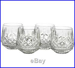 Waterford Lismore Roly Poly Old Fashioned Tumbler DOF Set / 4 Glasses New In Box