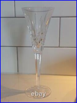 Waterford Lismore Toasting Flutes, Set of 2, one signed by Jim O'Leary in 2008