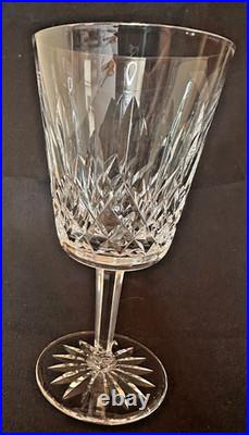 Waterford Lismore Water Goblets Set of 6 Vintage Crystal Stemware