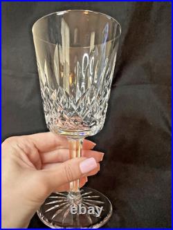 Waterford Lismore Water Goblets Set of 6 Vintage Crystal Stemware