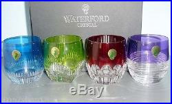 Waterford MIXOLOGY Tumbler Double Old Fashioned Colored Glasses SET/4 160453 New