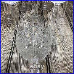 Waterford Marquis Brady Pattern Clear Cut Crystal 14oz Water Goblet Set Of 11