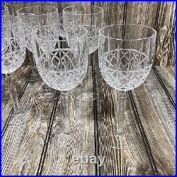 Waterford Marquis Brady Pattern Clear Cut Crystal 14oz Water Goblet Set Of 11