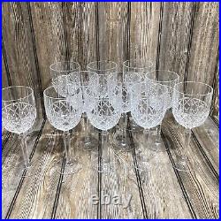 Waterford Marquis Brady Pattern Clear Cut Crystal 14oz Water Goblet Set Of 11