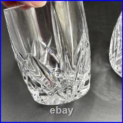 Waterford Marquis Brookside Double Old Fashioned Crystal Glasses Set 2 Barrel