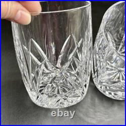 Waterford Marquis Brookside Double Old Fashioned Crystal Glasses Set 2 Barrel