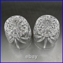 Waterford Marquis Brookside Double Old Fashioned Crystal Glasses Set 2 Barrel