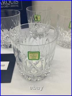 Waterford Marquis Brookside Set of 4 Old Fashioned Whiskey Rocks Glasses NEW