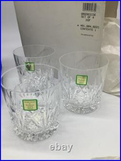 Waterford Marquis Brookside Set of 4 Old Fashioned Whiskey Rocks Glasses NEW