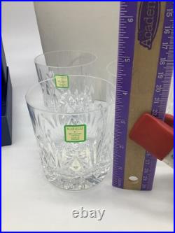 Waterford Marquis Brookside Set of 4 Old Fashioned Whiskey Rocks Glasses NEW