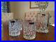 Waterford Marquis Crystal NEW Markham Set Square Decanter & 4 DOF Glasses Double